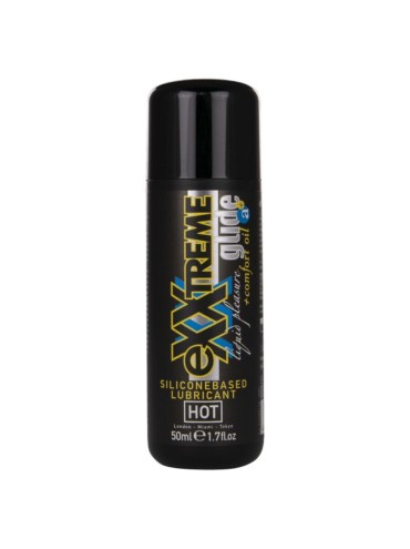 HOT EXXTREME GLIDE LUBRICANTE BASE SILICONA ACEITE CONFORT A 50 ML