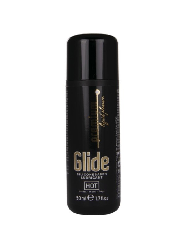 HOT PREMIUM SILICONE GLIDE LUBRICANTE BASE SILICONA 50 ML
