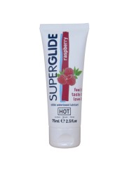 HOT SUPERGLIDE LUBRICANTE COMESTIBLE BASE AGUA FRAMBUESA 75 ML