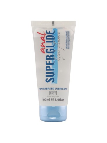 HOT ANAL SUPERGLIDE LIQUID PLEASURE LUBRICANTE ANAL BASE AGUA 100 ML
