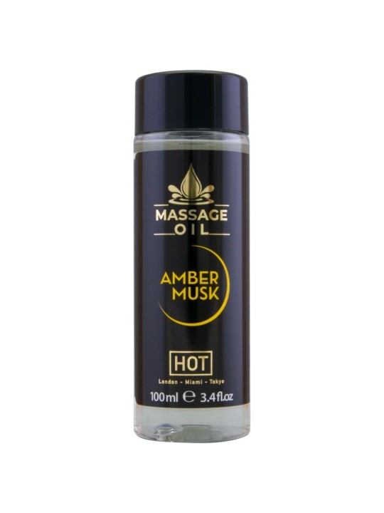 HOT ACEITE DE MASAJE AMBER MUSK 100 ML