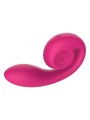 SNAIL VIBE GIZI LITE VIBRADOR DUAL PUNTO G Y CLITORIS ROSA