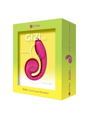 SNAIL VIBE GIZI LITE VIBRADOR DUAL PUNTO G Y CLITORIS ROSA