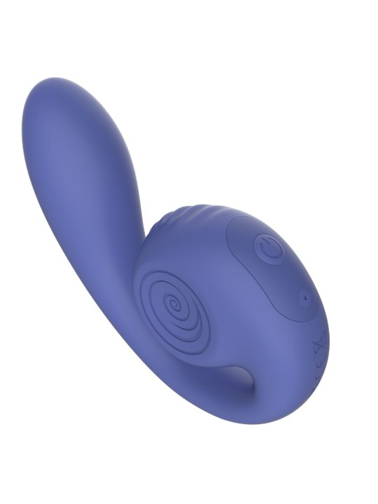 SNAIL VIBE GIZI LITE VIBRADOR DUAL PUNTO G Y CLITORIS MORADO