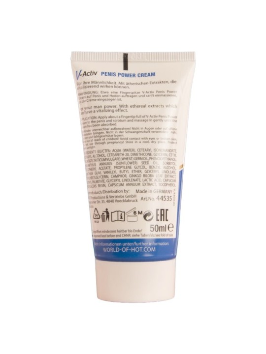HOT V ACTIV PENIS POWER CREMA PARA HOMBRE 50 ML