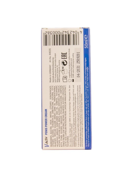 HOT V ACTIV PENIS POWER CREMA PARA HOMBRE 50 ML