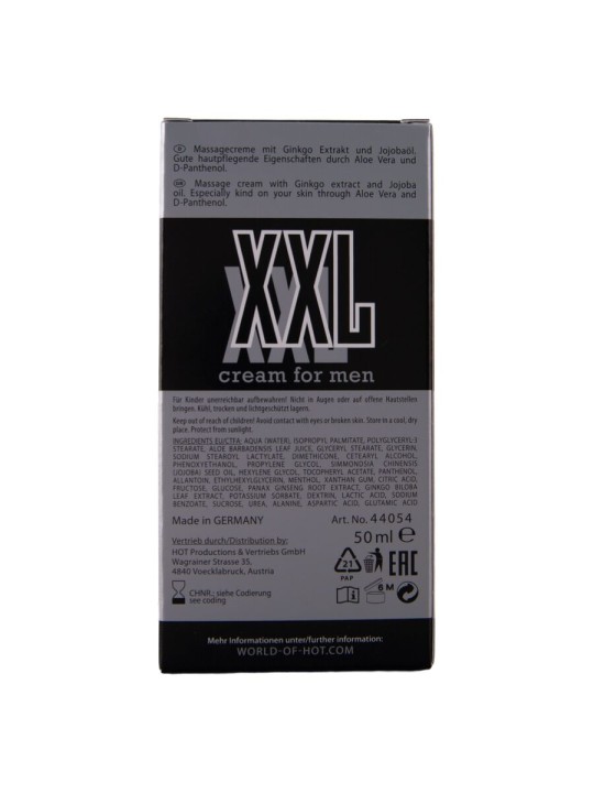 HOT CREMA XXL PARA HOMBRE 50 ML