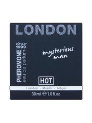 HOT PERFUME CON FEROMONAS LONDON MYSTERIOUS HOMBRE 30 ML