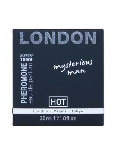 HOT PERFUME CON FEROMONAS LONDON MYSTERIOUS HOMBRE 30 ML