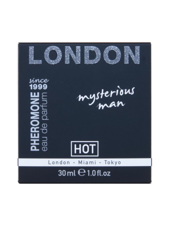 HOT PERFUME CON FEROMONAS LONDON MYSTERIOUS HOMBRE 30 ML
