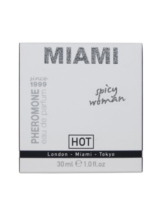 HOT PERFUME CON FEROMONAS MIAMI SPICY MUJER 30 ML