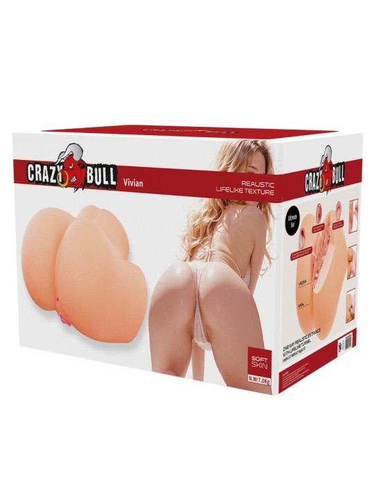 CRAZY BULL VIVIAN TRASERO FEMENINO REALISTA VAGINA Y ANAL 7 KG