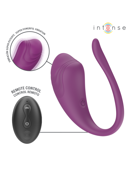 INTENSE OLIVIA HUEVO VIBRADOR MORADO CONTROL REMOTO