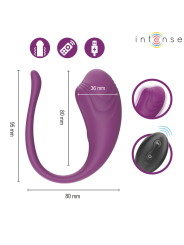 INTENSE OLIVIA HUEVO VIBRADOR MORADO CONTROL REMOTO
