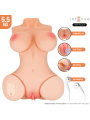 INTENSE DEEP TOUCH VERO TORSO ANO Y VAGINA CON EFECTO SUCCION CALOR VIBRACION Y VOZ CON CONTROL REMOTO 55 KG