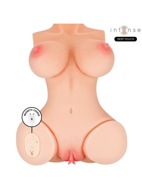 INTENSE DEEP TOUCH VERO TORSO ANO Y VAGINA CON EFECTO SUCCION CALOR VIBRACION Y VOZ CON CONTROL REMOTO 55 KG