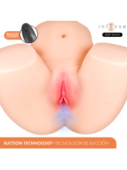 INTENSE DEEP TOUCH JULIA MASTURBADOR ANO Y VAGINA CON EFECTO SUCCION CALOR VIBRACION Y VOZ CON CONTROL REMOTO 9 KG