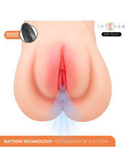 INTENSE DEEP TOUCH KRISTA MASTURBADOR ANO Y VAGINA CON EFECTO SUCCION VIBRACION Y VOZ CON CONTROL REMOTO 12KG