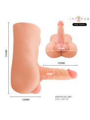 INTENSE DEEP TOUCH DAMIEN TORSO CON ANO Y DILDO REALISTICO CON EMPUJE Y VIBRACION CONTROL REMOTO 35 KG