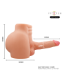 INTENSE DEEP TOUCH RICHIE TORSO CON ANO Y DILDO REALISTICO CON EMPUJE Y VIBRACION CONTROL REMOTO 47 KG