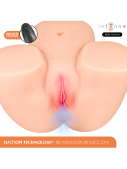 INTENSE DEEP TOUCH GINGER MASTURBADOR ANO Y VAGINA CON EFECTO SUCCION CALOR VIBRACION Y VOZ CON CONTROL REMOTO 53 KG