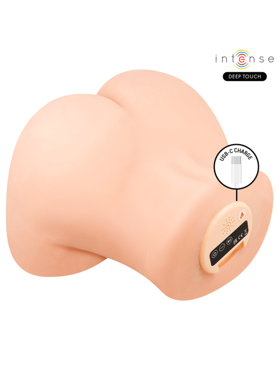 INTENSE DEEP TOUCH GINGER MASTURBADOR ANO Y VAGINA CON EFECTO SUCCION CALOR VIBRACION Y VOZ CON CONTROL REMOTO 53 KG