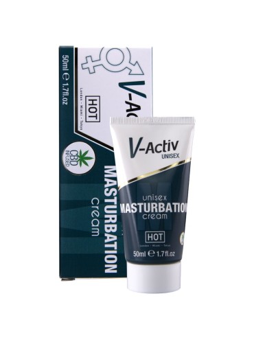 HOT CREMA DE MASTURBACION CON CBD UNISEX 100 ML