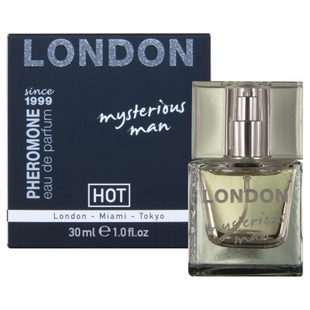 HOT PERFUME CON FEROMONAS LONDON MYSTERIOUS HOMBRE 30 ML