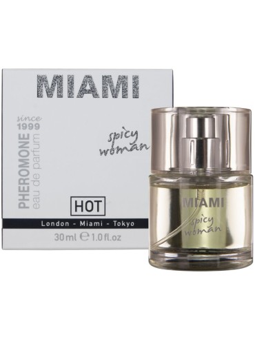 HOT PERFUME CON FEROMONAS MIAMI SPICY MUJER 30 ML
