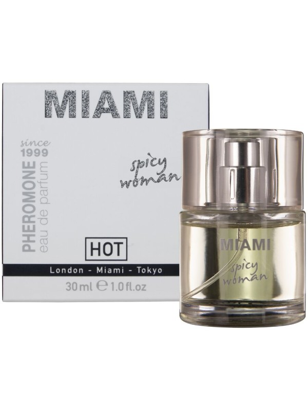 HOT PERFUME CON FEROMONAS MIAMI SPICY MUJER 30 ML