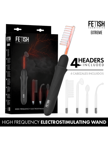 FETISH SUBMISSIVE VIBRADOR WAND ELECTROESTIMULACION ALTA FRECUENCIA