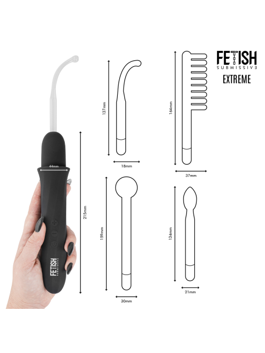 FETISH SUBMISSIVE VIBRADOR WAND ELECTROESTIMULACION ALTA FRECUENCIA