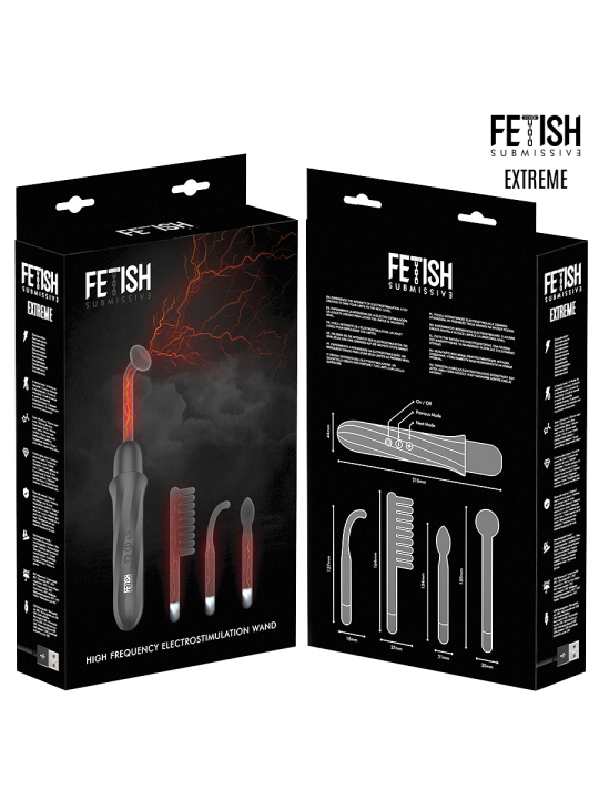FETISH SUBMISSIVE VIBRADOR WAND ELECTROESTIMULACION ALTA FRECUENCIA