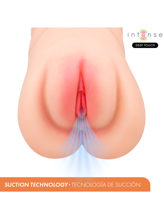 INTENSE DEEP TOUCH KRISTA MASTURBADOR ANO Y VAGINA CON EFECTO SUCCION VIBRACION Y VOZ 12 KG