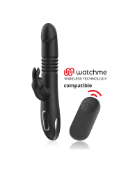 BLACKSILVER KENJI VIBRADOR RABBIT UP DOWN MANDO CONTROL REMOTO WATCHME