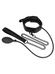 FETISH SUBMISSIVE BONDAGE COLLAR BONDAGE INFLABLE CON TIRADOR