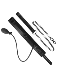 FETISH SUBMISSIVE BONDAGE COLLAR BONDAGE INFLABLE CON TIRADOR