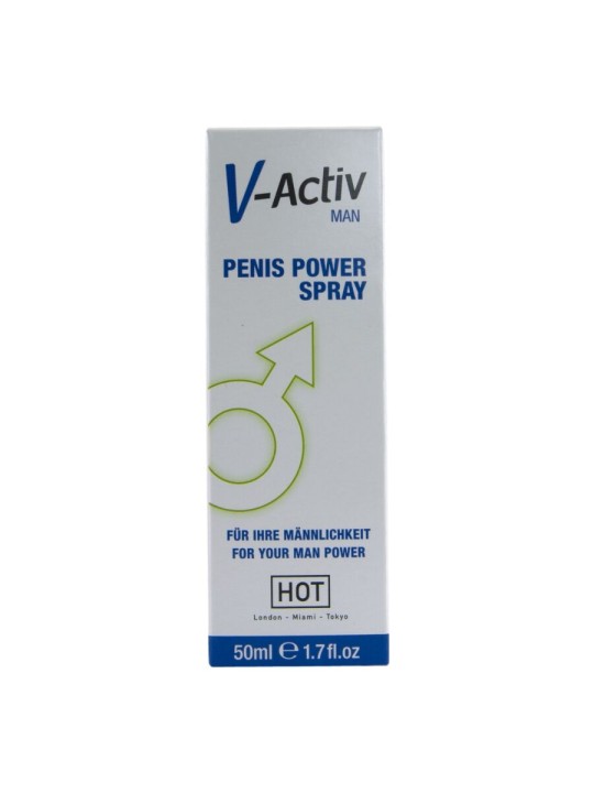 HOT V ACTIV PENIS POWER SPRAY PARA HOMBRE 50 ML