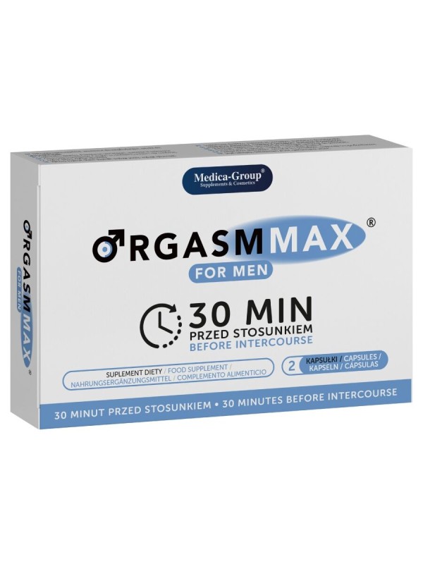 Orgasm Max For Men Complemento Alimenticio Natural para Potenciar la Vitalidad y el Rendimiento Sexual Masculino