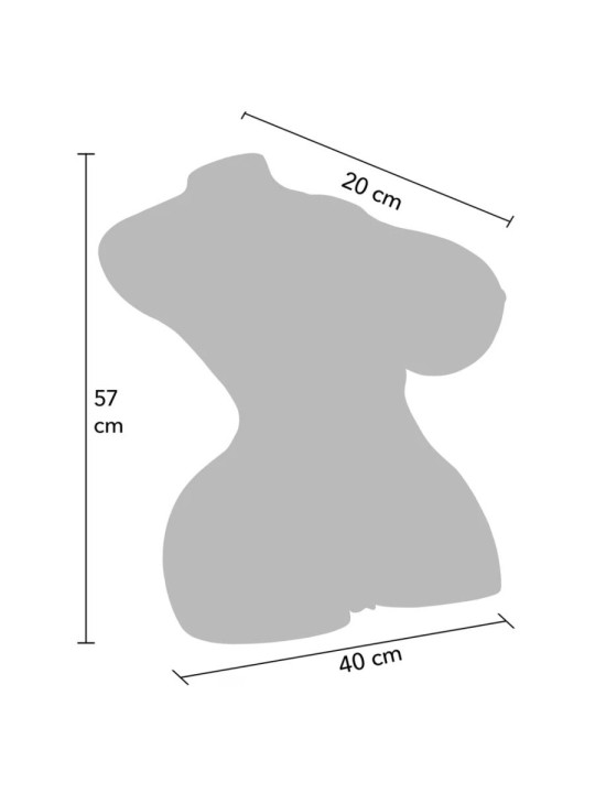 HIDDEN DESIRE MILKING MEGA SLUT TORSO MASTURBADOR FEMENINO 22 KG