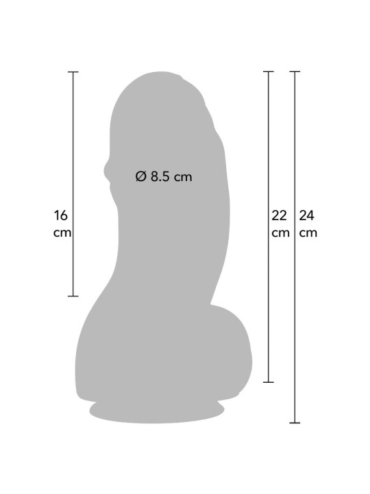 HIDDEN DESIRE INFERNO FAT BOYS DILDO 22 CM