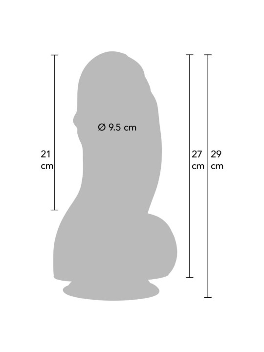 HIDDEN DESIRE INFERNO FAT BOYS DILDO 27 CM