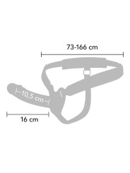 HIDDEN DESIRE INFERNO STRAP ON FUNDA PARA PENE CON VIBRACION 16 CM