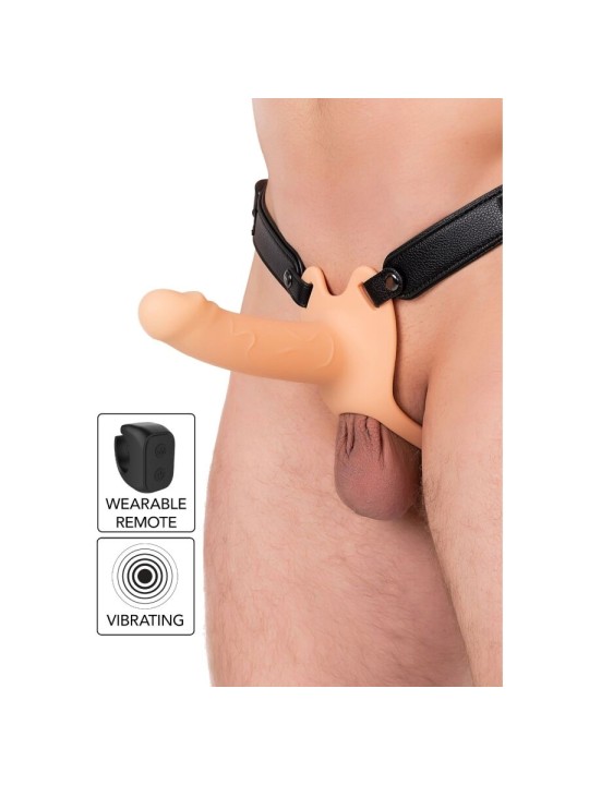 HIDDEN DESIRE INFERNO STRAP ON FUNDA PARA PENE CON VIBRACION 16 CM