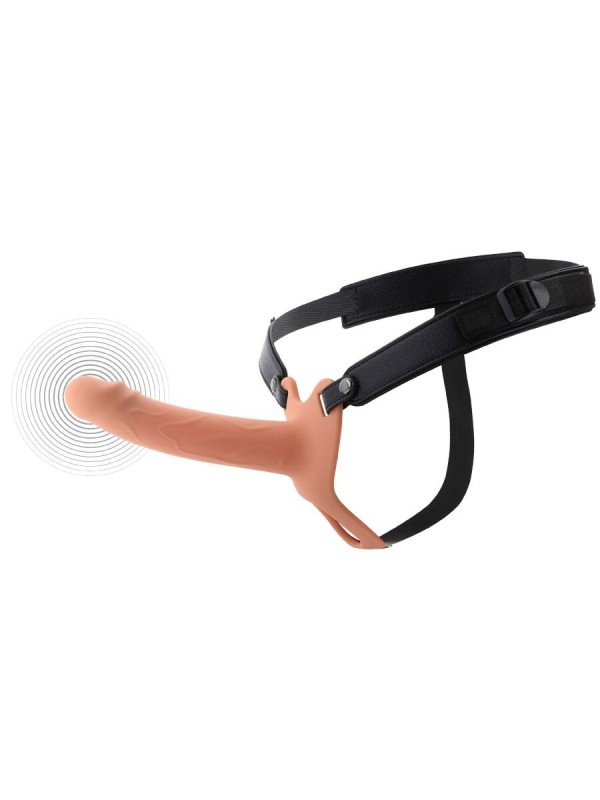 HIDDEN DESIRE INFERNO STRAP ON FUNDA PARA PENE CON VIBRACION 18 CM