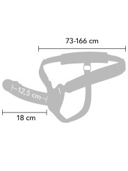 HIDDEN DESIRE INFERNO STRAP ON FUNDA PARA PENE CON VIBRACION 18 CM