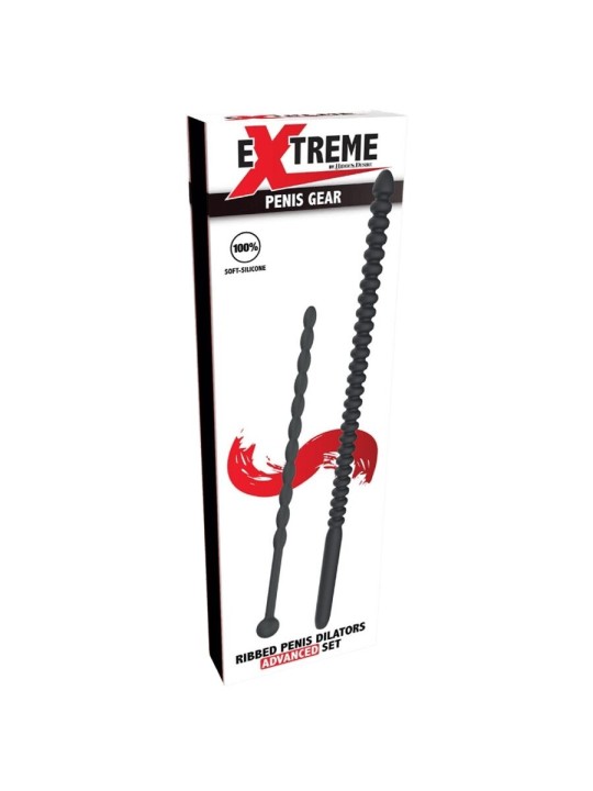 HIDDEN DESIRE EXTREME ADVANCED DILATADORES DE URETRA CON ESTRIAS 2 UDS