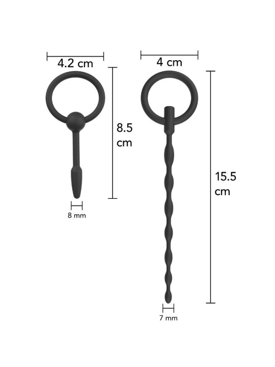 HIDDEN DESIRE EXTREME STARTER SET DE PLUGS URETRALES 2 UDS