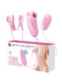 PRETTY LOVE IMONIE SET MULTIFUNCIONAL 3 EN 1 CON SUCCIONADOR PEZONES Y CLITORIS