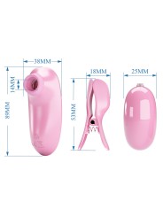 PRETTY LOVE IMONIE SET MULTIFUNCIONAL 3 EN 1 CON SUCCIONADOR PEZONES Y CLITORIS